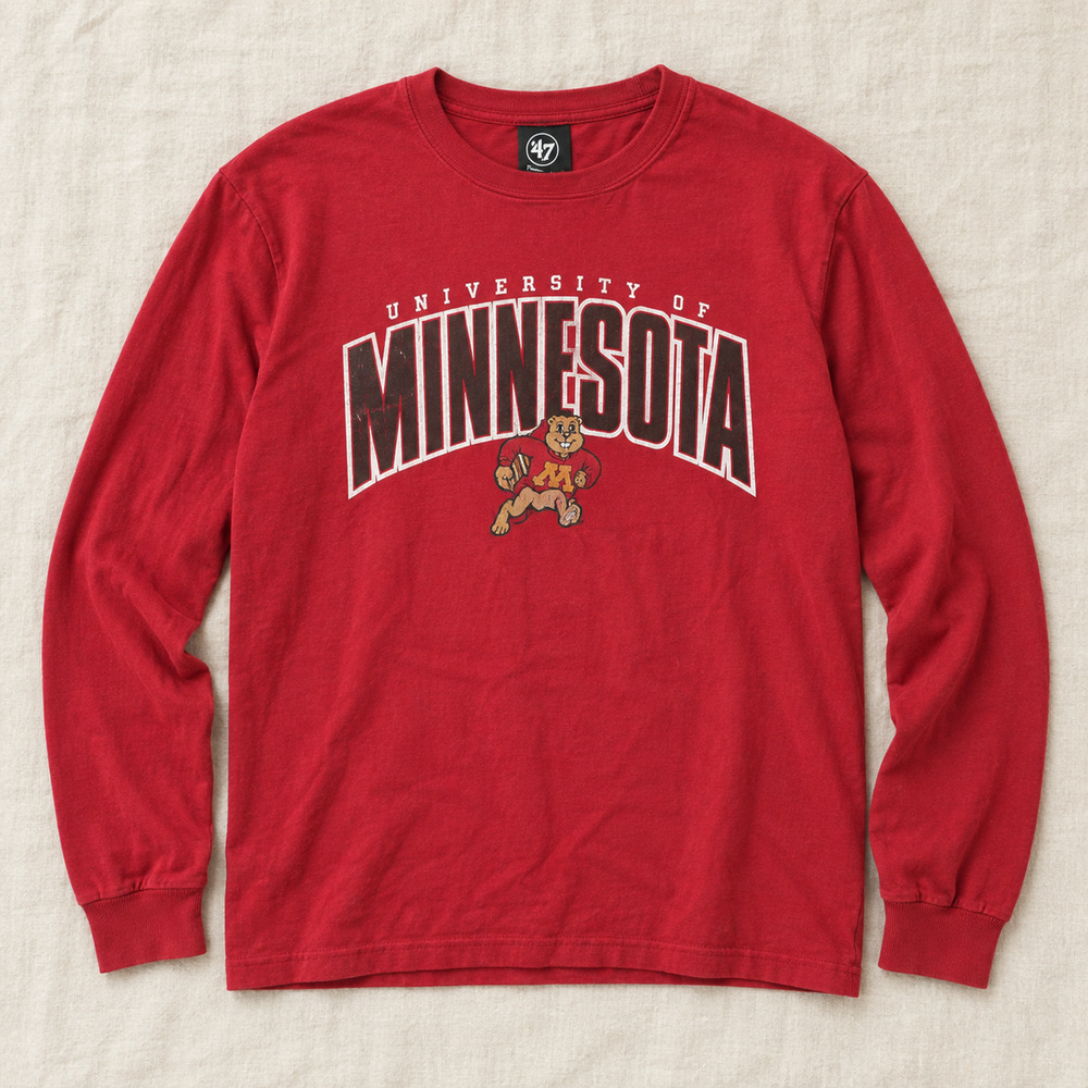 Minnesota Golden Gophers '47 Long Sleeve Shirt Red Large NCAA
